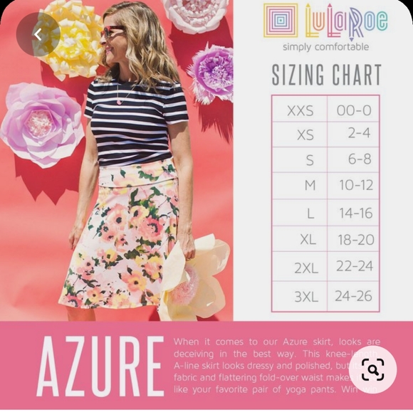 LuLaRoe Azure skirt - Picture 6 of 6